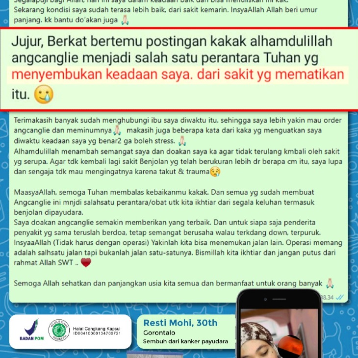 Testimoni Jujur Sembuh Dari Kanker